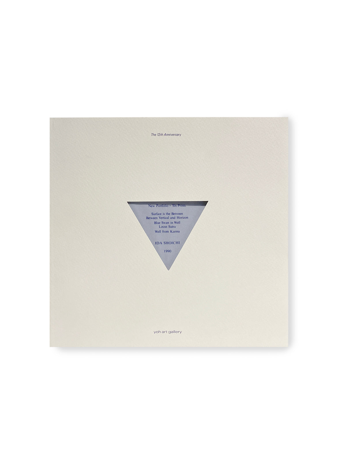 Shoichi Ida solo exhibition pamphlet yoh art gallery - New Portfolio - Six Prints