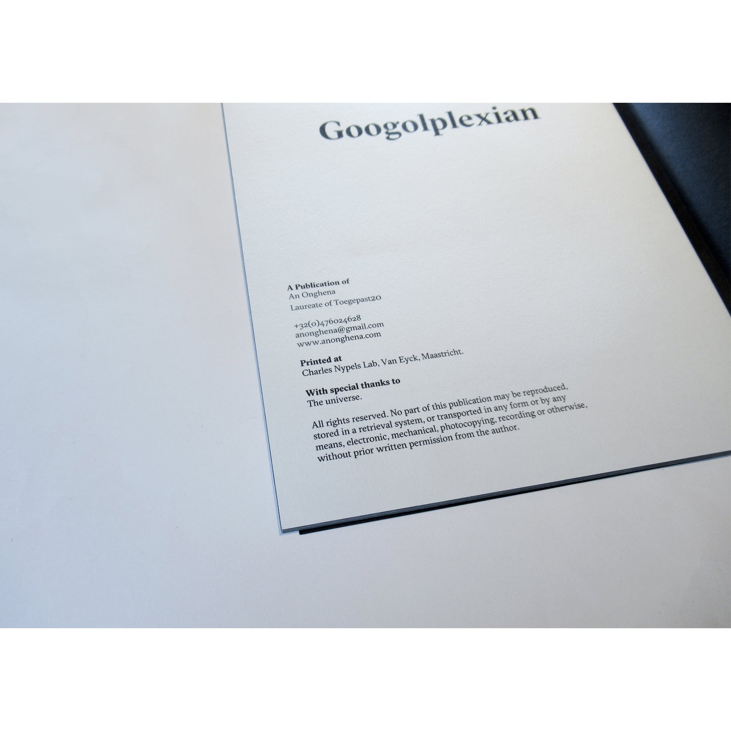《Googolplexian》An Onghena |