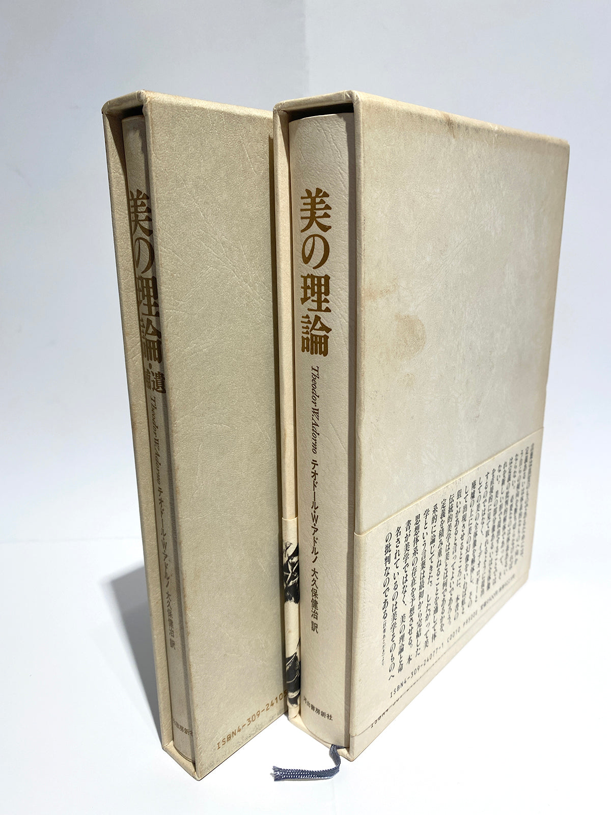"The Theory of Beauty" by Theodor W. Adorno *Set of 2 books