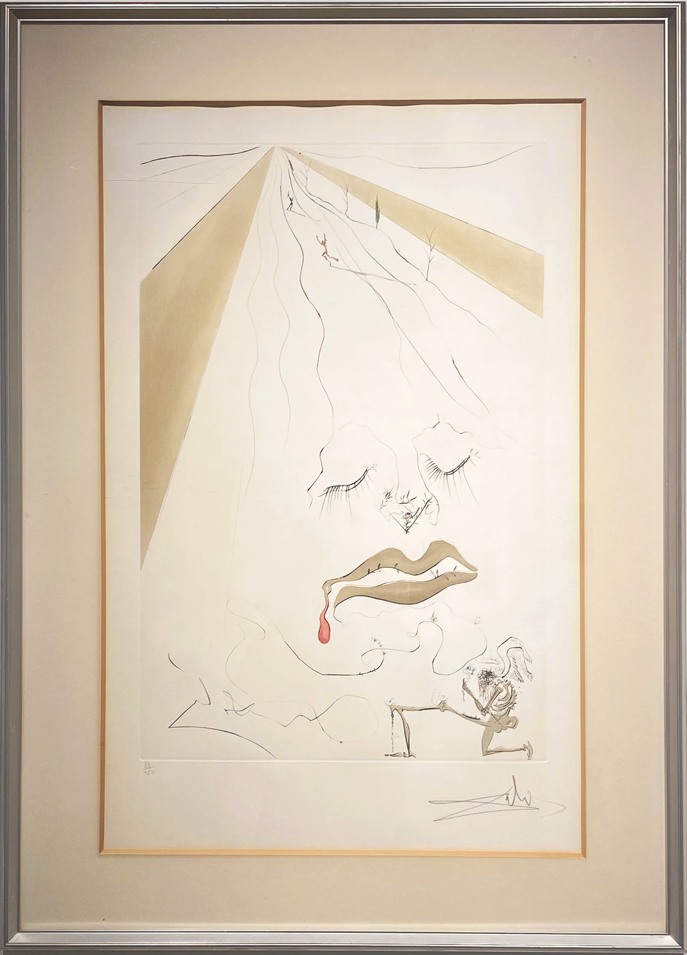 Salvador Dali Etching "Transfiguration" 33/150 1973