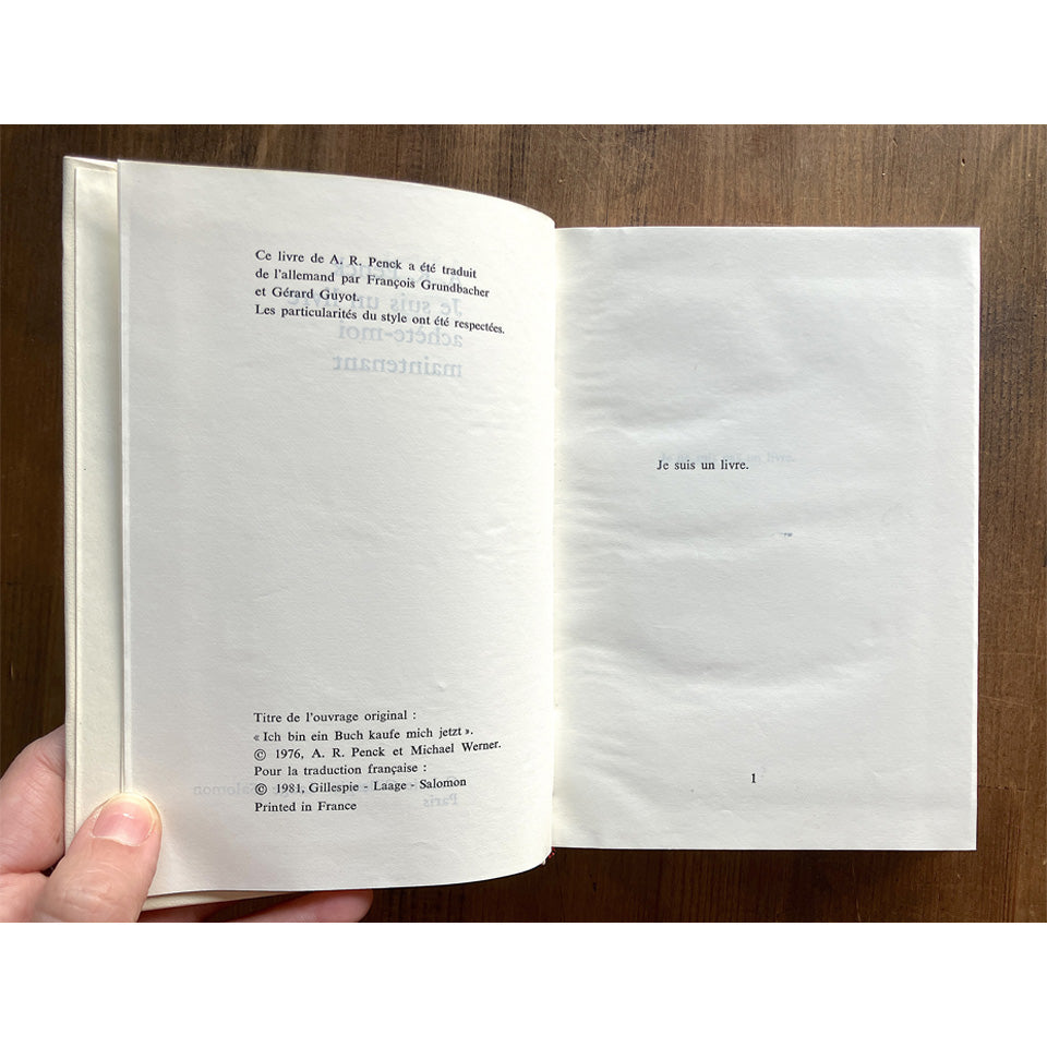 Je suis un livre achète-moi maintenant