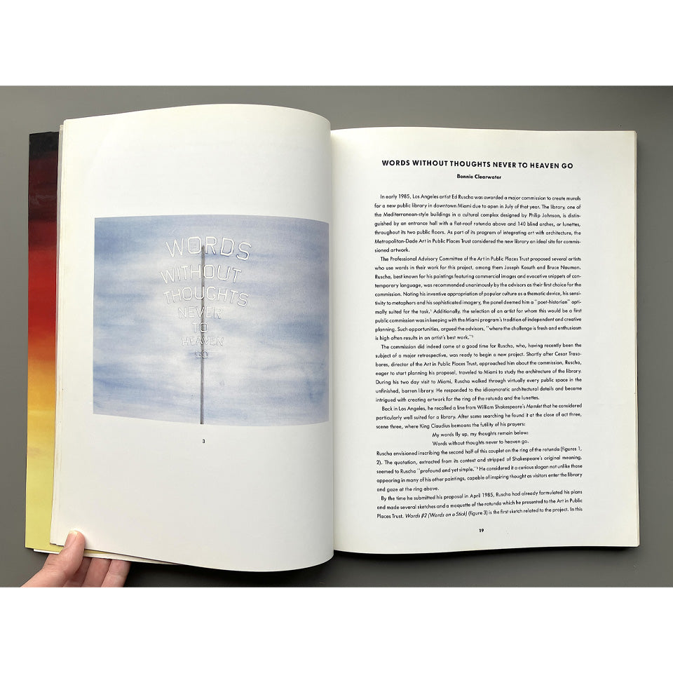 Edward Ruscha: Lannan Museum - Words Without Thoughts Never to Heaven Go