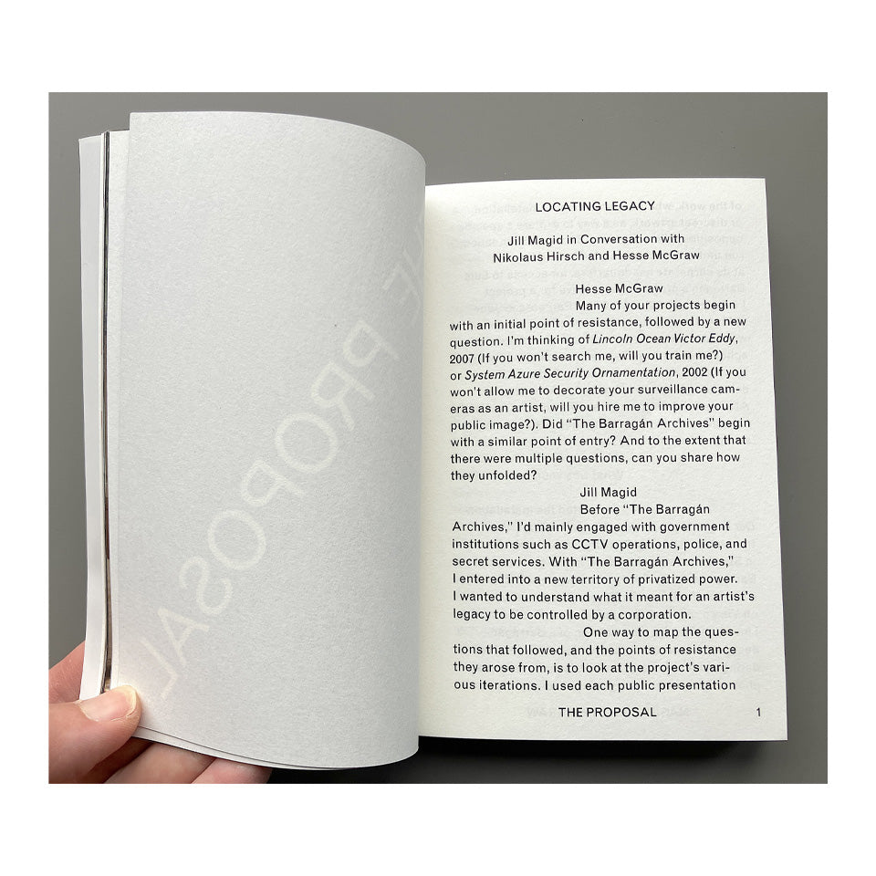 The Proposal - Jill Magid