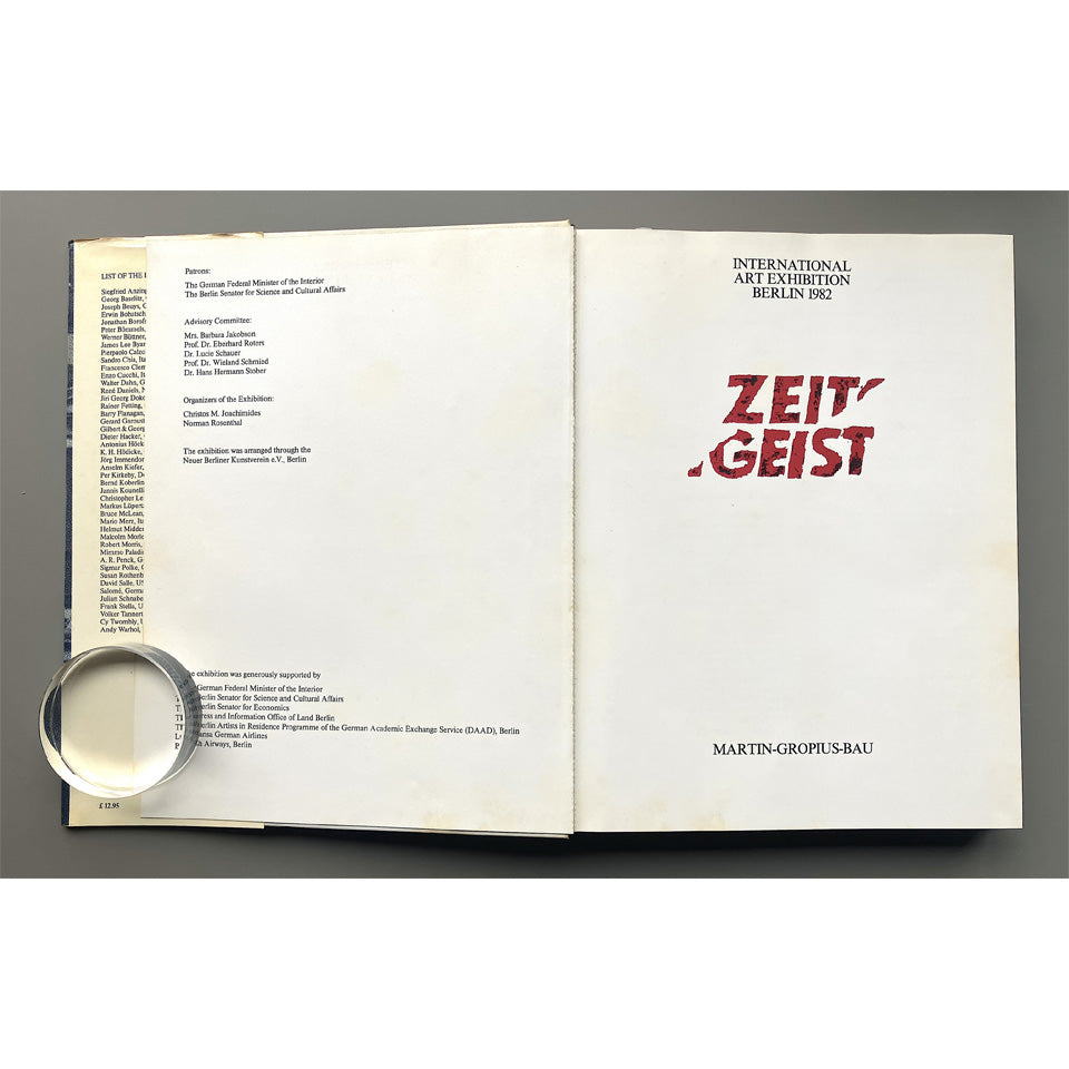 Zeitgeist: International Art Exhibition Catalogue Berlin 1982