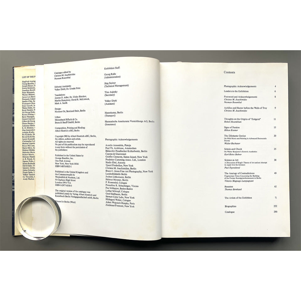 Zeitgeist: International Art Exhibition Catalogue Berlin 1982